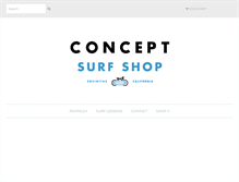 Tablet Screenshot of conceptsurfshop.com